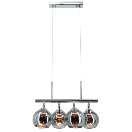 Lampa wisząca chromowana szklana 4-punktowa 2208/4 8C z serii PIRAN - Lampy Elem